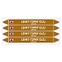 Značení potrubí, lehký topný olej,4 ks, 250 × 26 mm